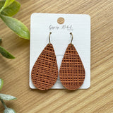 Taylor- Rust Linen Embossed