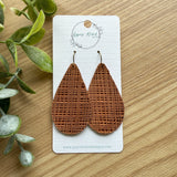 Taylor- Rust Linen Embossed