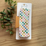 Hair Claw- Boho Checkered