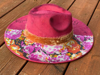 Burnt Hat- Pink Bloom Unapologetically