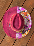 Burnt Hat- Pink Bloom Unapologetically