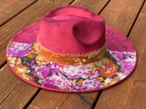 Burnt Hat- Pink Bloom Unapologetically