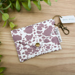 Mini Pouch-  Brown Cow Print