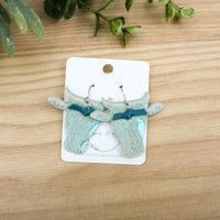 Sandy- Teal Hair on Hide