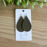 Taylor- Olive Linen Embossed