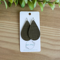 Taylor- Olive Linen Embossed
