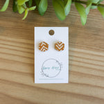 Stella- Hexagon Mustard Chevron