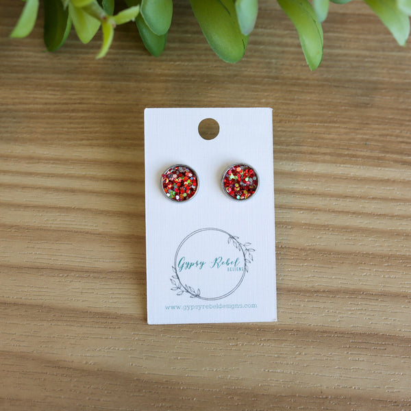 Stella- Multi Red Glitter