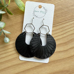Amelia- Glossy Black Embossed