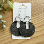 Amelia- Black & Tan Embossed