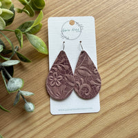 Taylor- Antique Mauve Floral Embossed