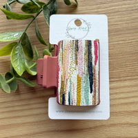 Hair Claw- Boho Stripes