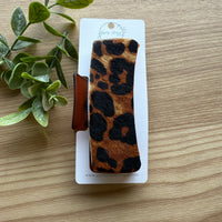 Hair Claw- Cheetah Hair on Hide