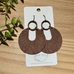 Amelia- Distressed Brown Embossed