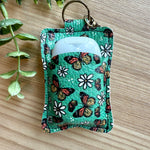 Hand Sanitizer Keychain- Butterflies & Daisies