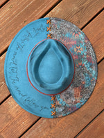 Burnt Hat- Teal Follow the Crowd