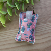 Hand Sanitizer Keychain- Pink Cactus